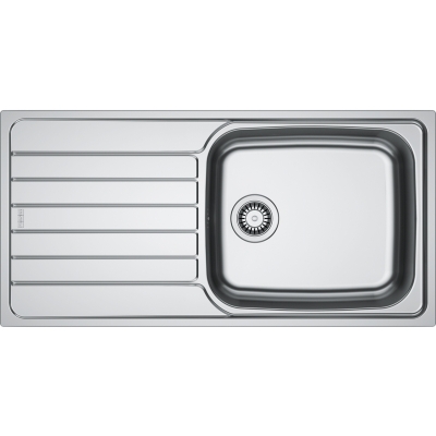 Franke Spark SKX 611-100 (50) XL built-in sink smooth stainless steel, eccentric valve, reversible, 101.0714.944