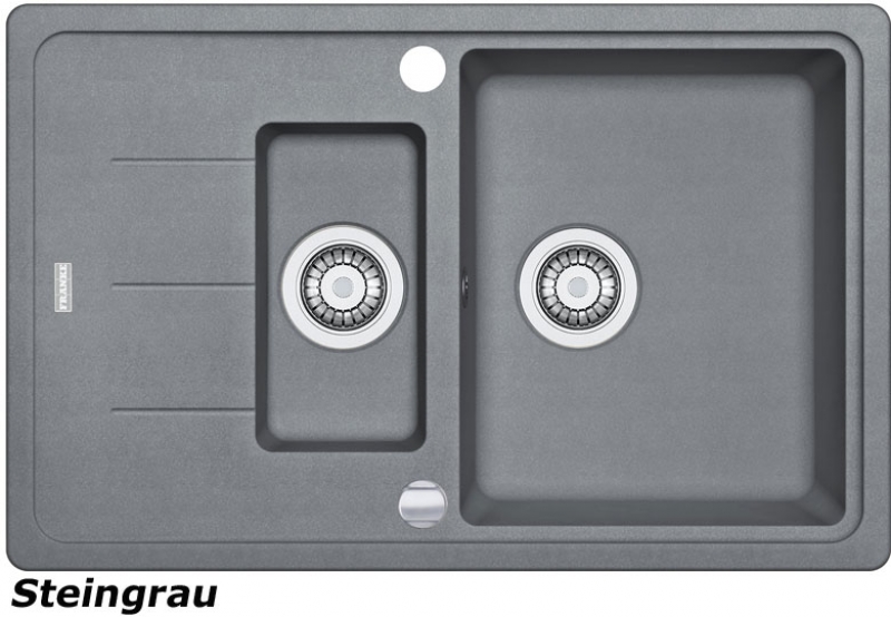 Franke Basis BFG 651-78 Fragranit DuraKleen Plus color stone gray, 114.0301.367