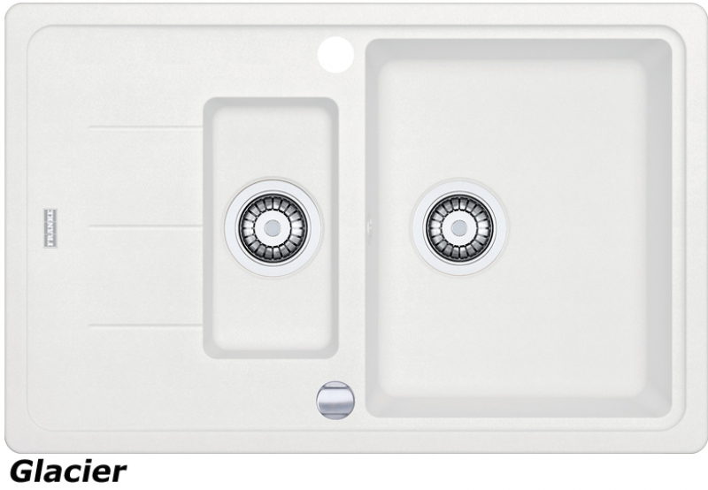 Franke Basis BFG 651-78 Fragranit DuraKleen Plus color Glacier, 114.0301.368