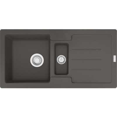 Franke Strata STG 651-86 Fragranit DuraKleen Plus, eccentric strainer basket, color slate gray, 114.0723.985