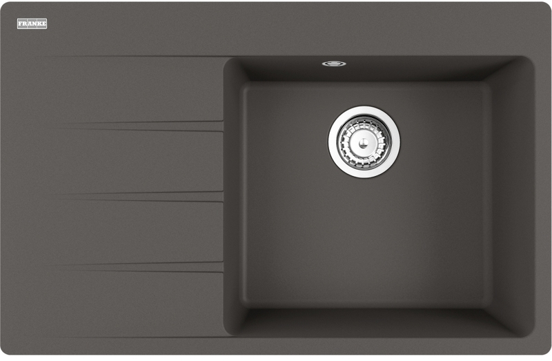 Franke Centro CNG 611-78 A Fragranit DuraKleen Plus, basin on the right, color slate gray, 114.0723.990