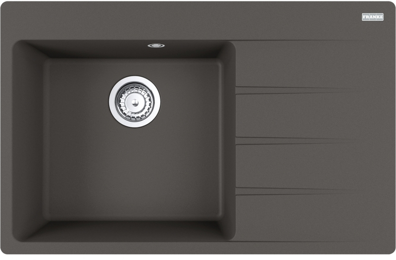 Franke Centro CNG 611-78 A Fragranit DuraKleen Plus, kraanikauss vasakul, värvus kiltkivihall, 114.0723.991