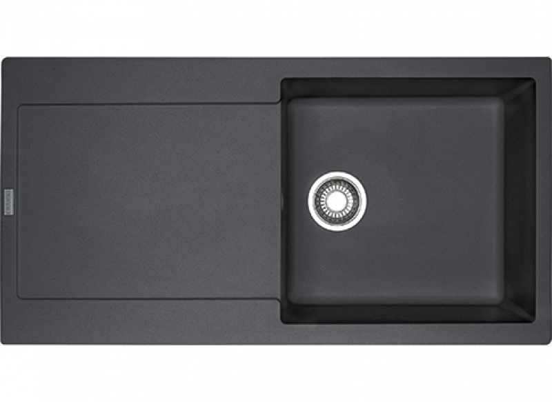 Franke Maris MRG 611-100 Fragranit+, push button valve, color onyx, 114.0477.353