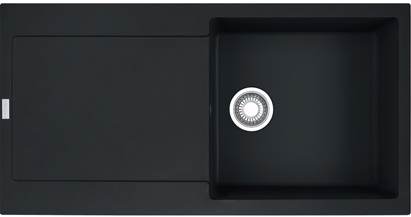 Franke Maris MRG 611-100 Fragranit+, push button valve, color matt black, 114.0627.290