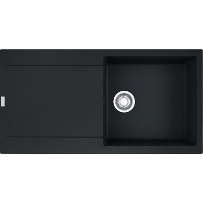 Franke Maris MRG 611-100 Fragranit+, push button valve, color matt black, 114.0627.290