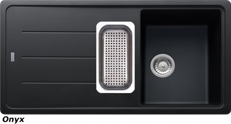 Franke Basis BFG 651 Fragranit DuraKleen Plus color Onyx, 114.0256.625