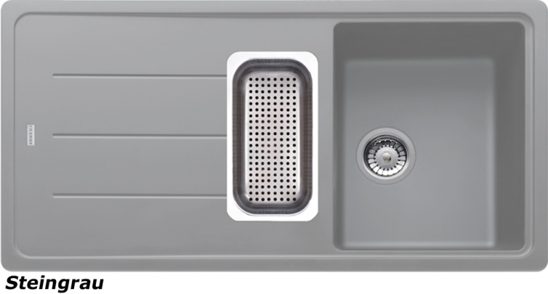 Franke Basis BFG 651 Fragranit DuraKleen Plus color stone gray, 114.0256.627