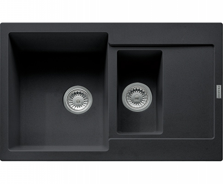 Franke Maris MRG 651-78 Fragranit+, push button valve, color onyx, 114.0477.282