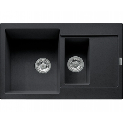 Franke Maris MRG 651-78 Fragranit+, push button valve, color onyx, 114.0477.282