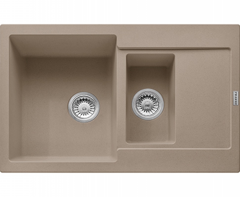 Franke Maris MRG 651-78 Fragranit+, push button valve, color cashmere, 114.0477.307