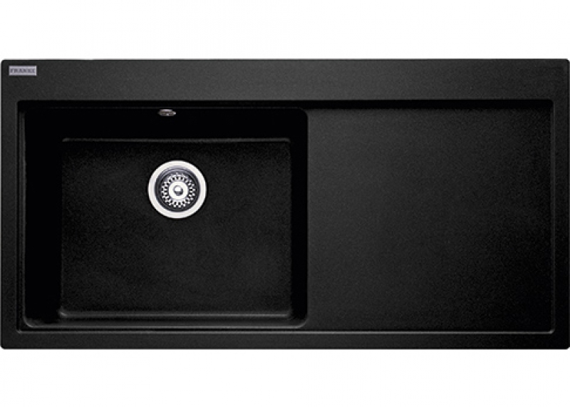 Franke Mythos MTG 611-100 Fragranit DuraKleen Plus, тарелка левая, цвет оникс, 114.0476.996