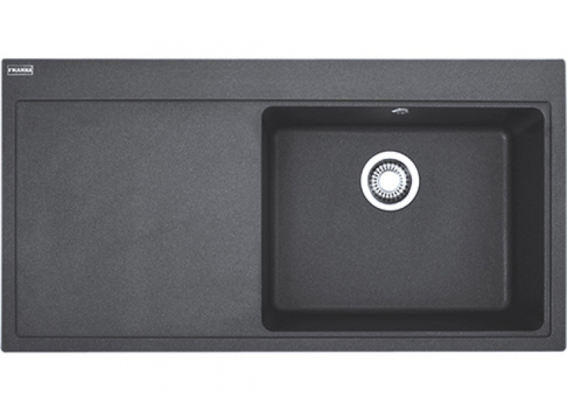 Franke Mythos MTG 611-100 Fragranit DuraKleen Plus, тарелка правая, цвет оникс, 114.0476.995