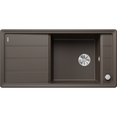 Blanco Faron XL 6 S, Silgranit, color café, without drain remote control, 524812