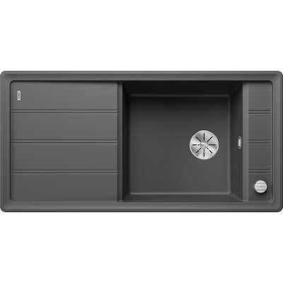 Blanco Faron XL 6 S, Silgranit, color rock gray, without drain remote control, 524804