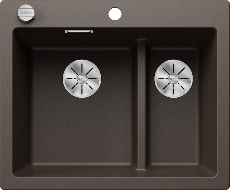 Blanco Pleon 6 Split built-in sink, Silgranit, color café, 521698