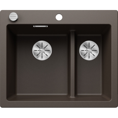 Blanco Pleon 6 Split built-in sink, Silgranit, color café, 521698