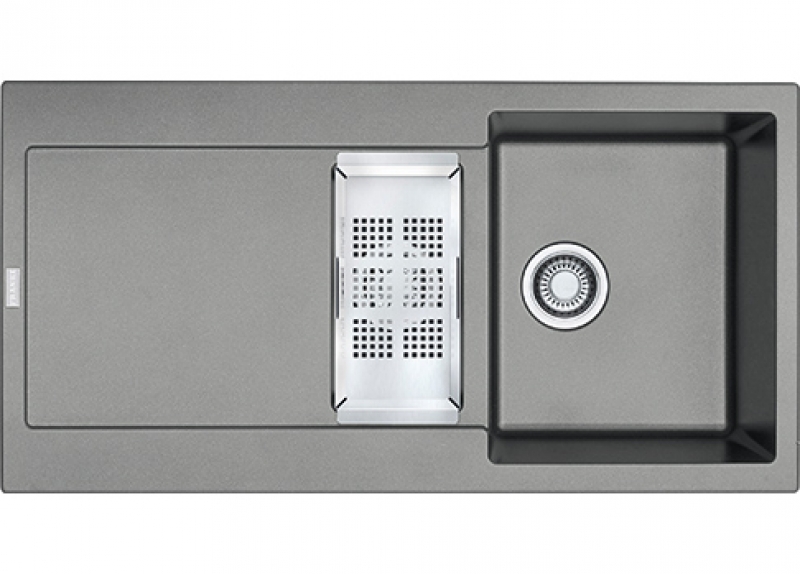 Franke Maris MRG 651 Fragranit+, встраиваемая мойка, кнопочный клапан, цвет серый камень, 114.0477.260