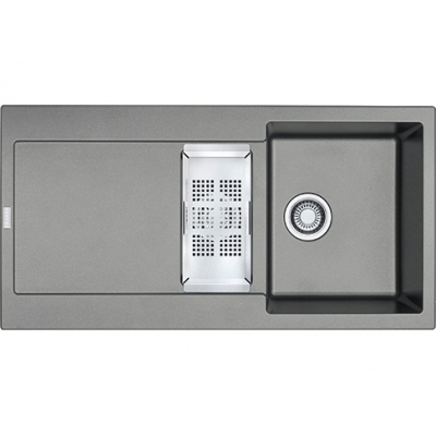Franke Maris MRG 651 Fragranit+, built-in sink, push-button valve, color stone gray, 114.0477.260