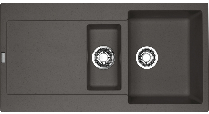 Franke Maris MRG 651 Fragranit+, встраиваемая мойка, кнопочный клапан, цвет шиферно-серый, 114.0723.975