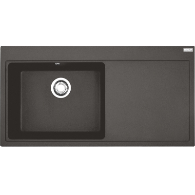 Franke Mythos MTG 611-100 Fragranit DuraKleen Plus, basin on the left, color slate gray, 114.0723.963