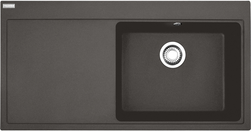 Franke Mythos MTG 611-100 Fragranit DuraKleen Plus, раковина справа, цвет шиферно-серый, 114.0723.964