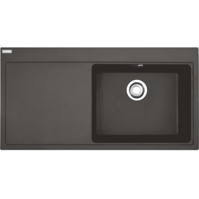 Franke Mythos MTG 611-100 Fragranit DuraKleen Plus, basin on the right, color slate gray, 114.0723.964