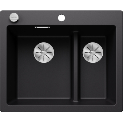 Blanco Pleon 6 Split built-in sink, Silgranit, color black, 525955