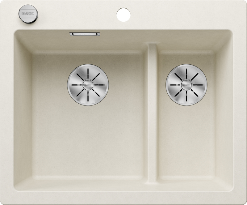 Встраиваемая мойка Blanco Pleon 6 Split, Силгранит, цвет мягкий белый, 527139