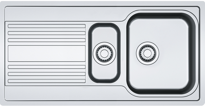 Встраиваемая мойка Franke Rapid RPX 251-100 Slimtop, массив нержавеющей стали, 127.0371.769