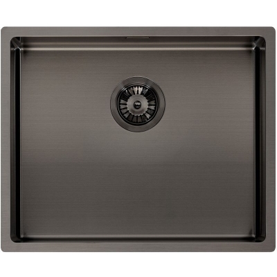 Reginox Miami 50x40, stainless steel sink PVD technology, gun metal color, R30721