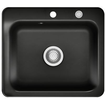 Systemceram KeraDomo JUNA 57 in Nero (glossy), with 5 year guarantee