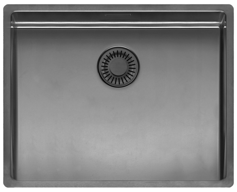 Reginox New York 50 x 40, stainless steel sink, color gun metal II, R38741