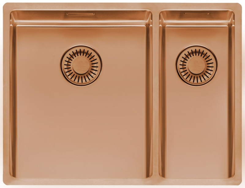 Reginox New York 34 x 40 + 18 x 40, stainless steel sink, color Copper II, R39212