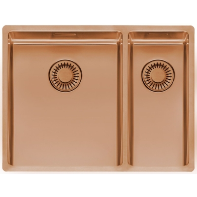 Reginox New York 34 x 40 + 18 x 40, stainless steel sink, color Copper II, R39212