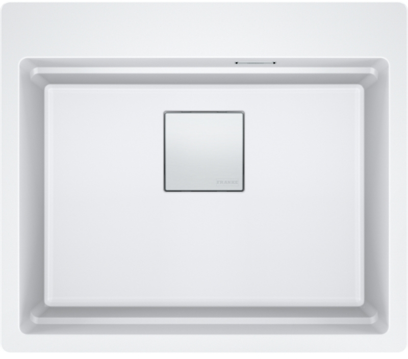 Franke Kubus 2 Pro KNG Pro 610-53 Sisseehitatud kraanikauss, Fragranite, värvus Glacier, 114.0747.229