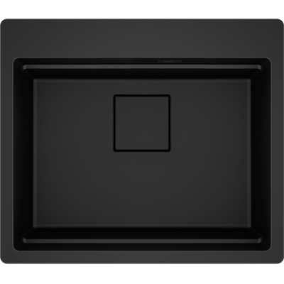 Franke Kubus 2 Pro KNG Pro 610-53 A built-in sink, Fragranite, color Black Matt - Black Collection, 114.0747.295