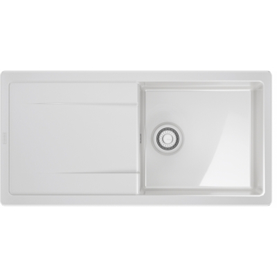 Franke Maris X MXK 611-100, Fraceram ceramic sink, color Glacier glossy, 124.0744.936