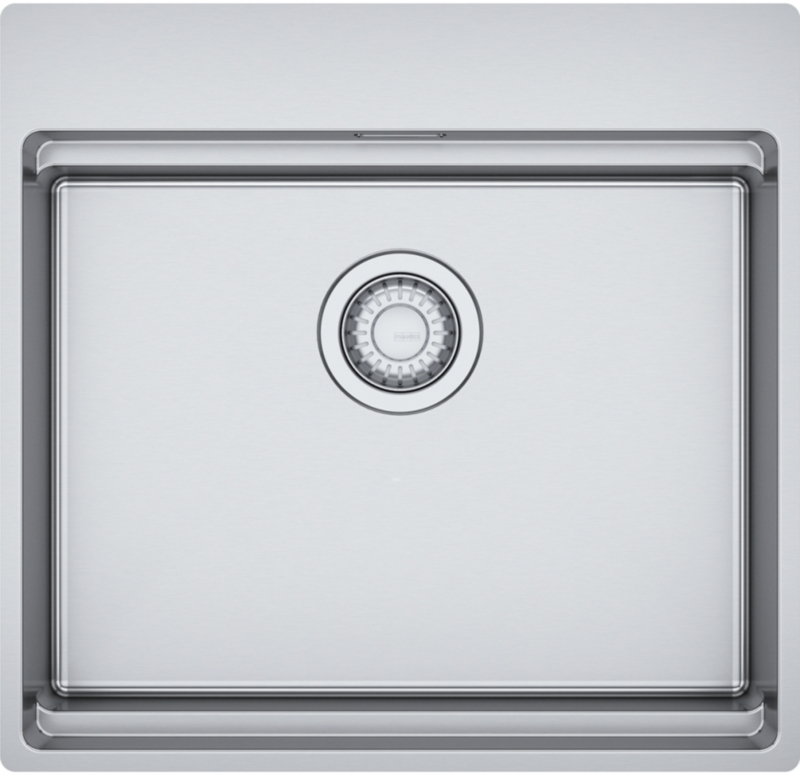 Franke Box Pro BXX PRO 210-50 Sisseehitatud valamu, harjatud roostevaba teras, nuppklapp, 127.0747.097