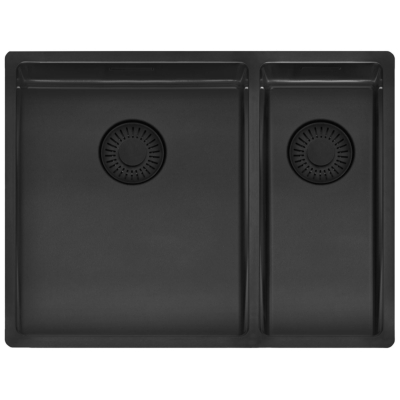 Reginox New York 34x40+18x40 (L) OKGD Comfort, stainless steel sink, color matt black II, R40188