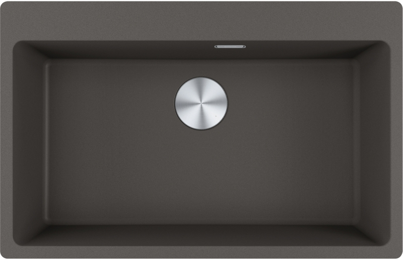 Franke Maris MRG 610-73 A Fragranit+ built-in sink, stopper valve, slate gray, 114.0715.524