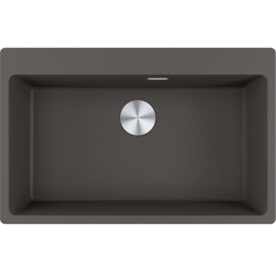 Franke Maris MRG 610-73 A Fragranit+ built-in sink, push-button valve, slate gray, 114.0715.523