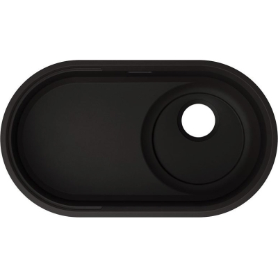 Blanco Oovalon 700-IF Velgranit built-in sink flat edge, mystic black, 527991