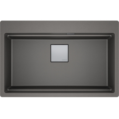 Franke Kubus 2 Pro KNG Pro 610-73 A built-in sink, Fragranite, color stone gray, 114.0747.284