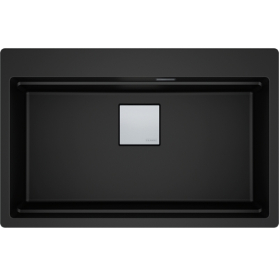 Franke Kubus 2 Pro KNG Pro 610-73 A built-in sink, Fragranite, color Black Matt, 114.0747.281