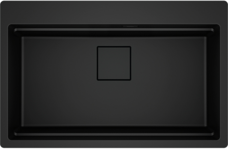 Franke Kubus 2 Pro KNG Pro 610-73 Sisseehitatud valamu, Fragranite, värvus Must Matt - Black Collection, 114.0747.296