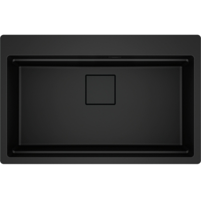 Franke Kubus 2 Pro KNG Pro 610-73 A built-in sink, Fragranite, color Black Matt - Black Collection, 114.0747.296