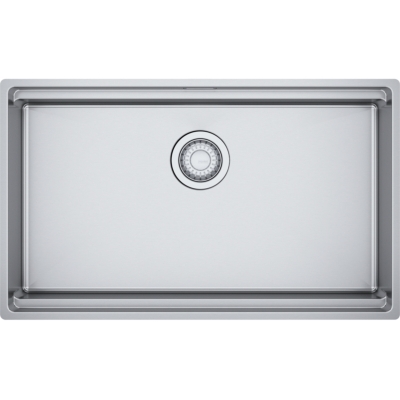 Franke Box Pro BXX PRO 210/110-70 built-in sink - SlimTop, brushed stainless steel, push button valve, 127.0747.100
