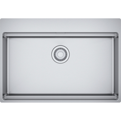 Franke Box Pro BXX PRO 210-70 A built-in sink, brushed stainless steel, push button valve, 127.0747.098