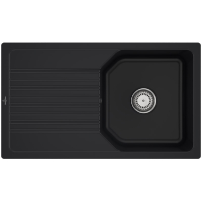 Виллерой и amp; Boch Linara 50 плоская, цвет R7 Pure Black, Premiumline