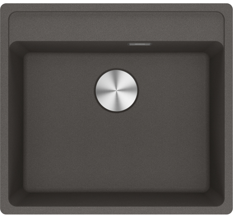 Franke Maris MRG 210-52 A Fragranit DuraKleen Plus, color slate gray, flush, push button valve, 135.0715.507